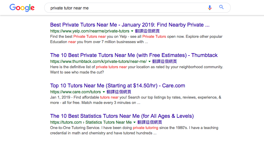 Google-private-tutor-near-me